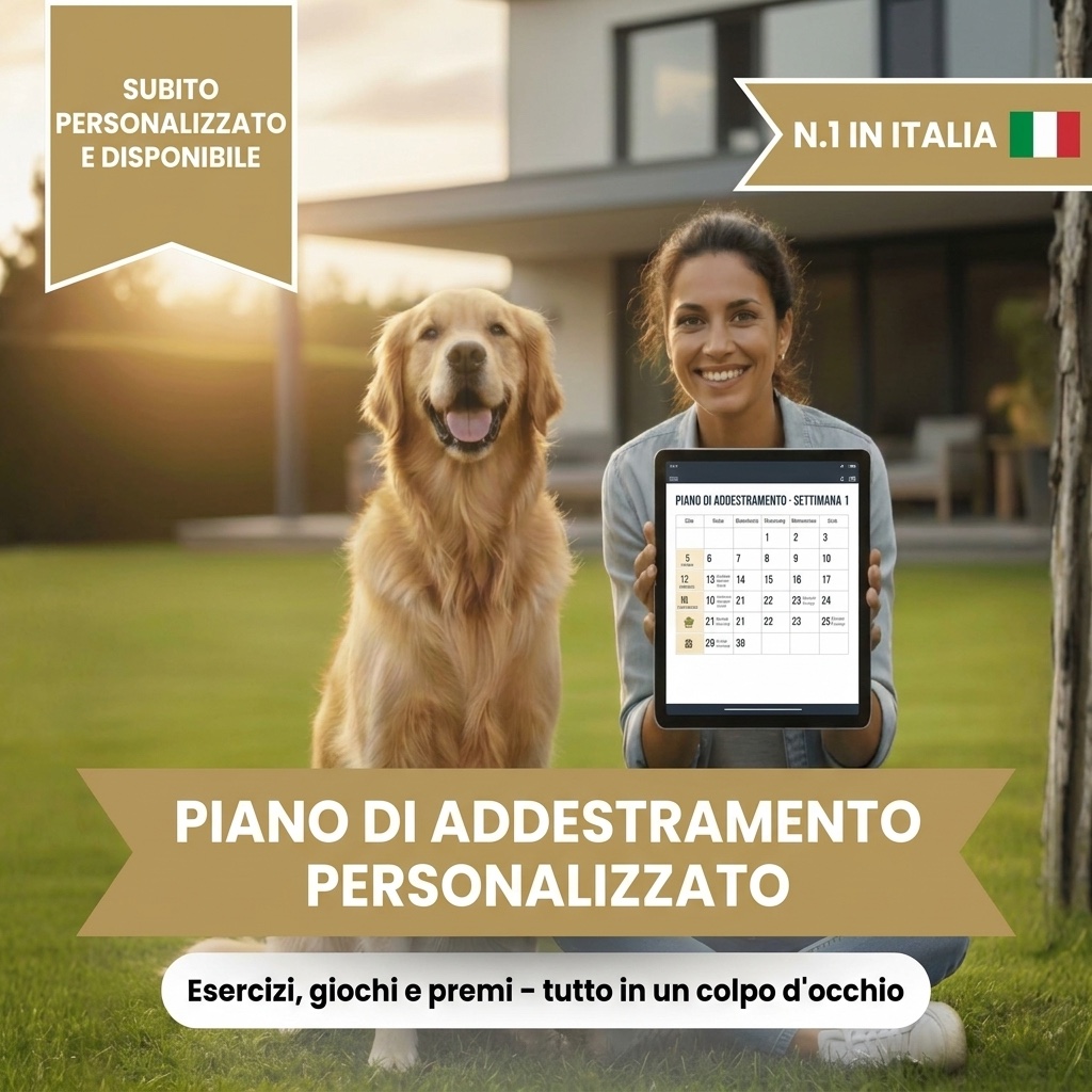Addestramento del cane - Cane felice dopo un addestramento riuscito